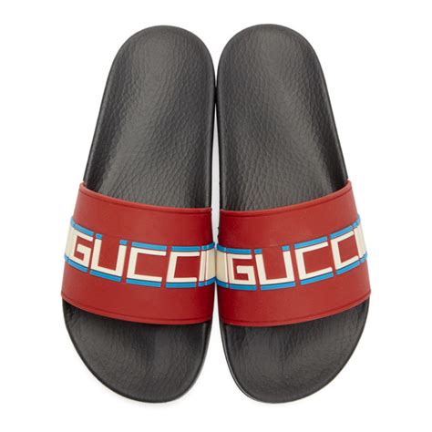 gucci pursuit pool slides|fluffy gucci slides.